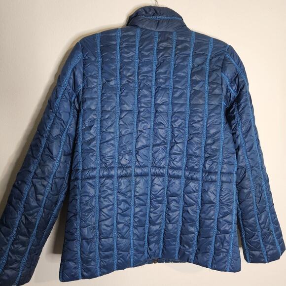 Cabi Womens Blue Full Zip Nylon Lined Winter Quilted Poseidon Puffer Jacket S - Picture 2 of 10